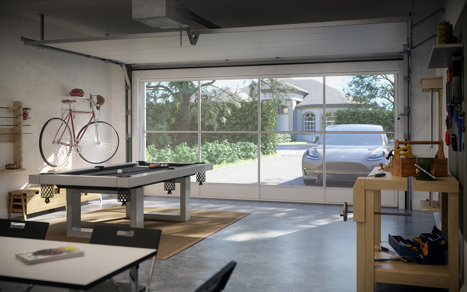 Garages can be transformed into livable spaces with an Eze-Breeze enclosure system.